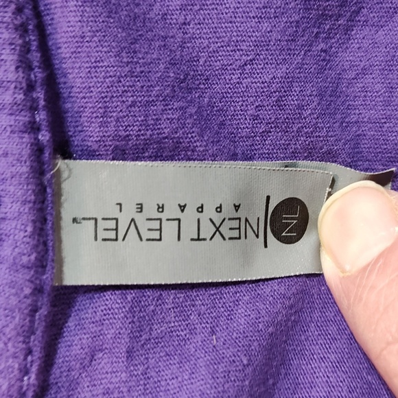 Mario Brothers Stick 2 Your Guns Purple T Shirt Excellent Condition - Picture 4 of 5